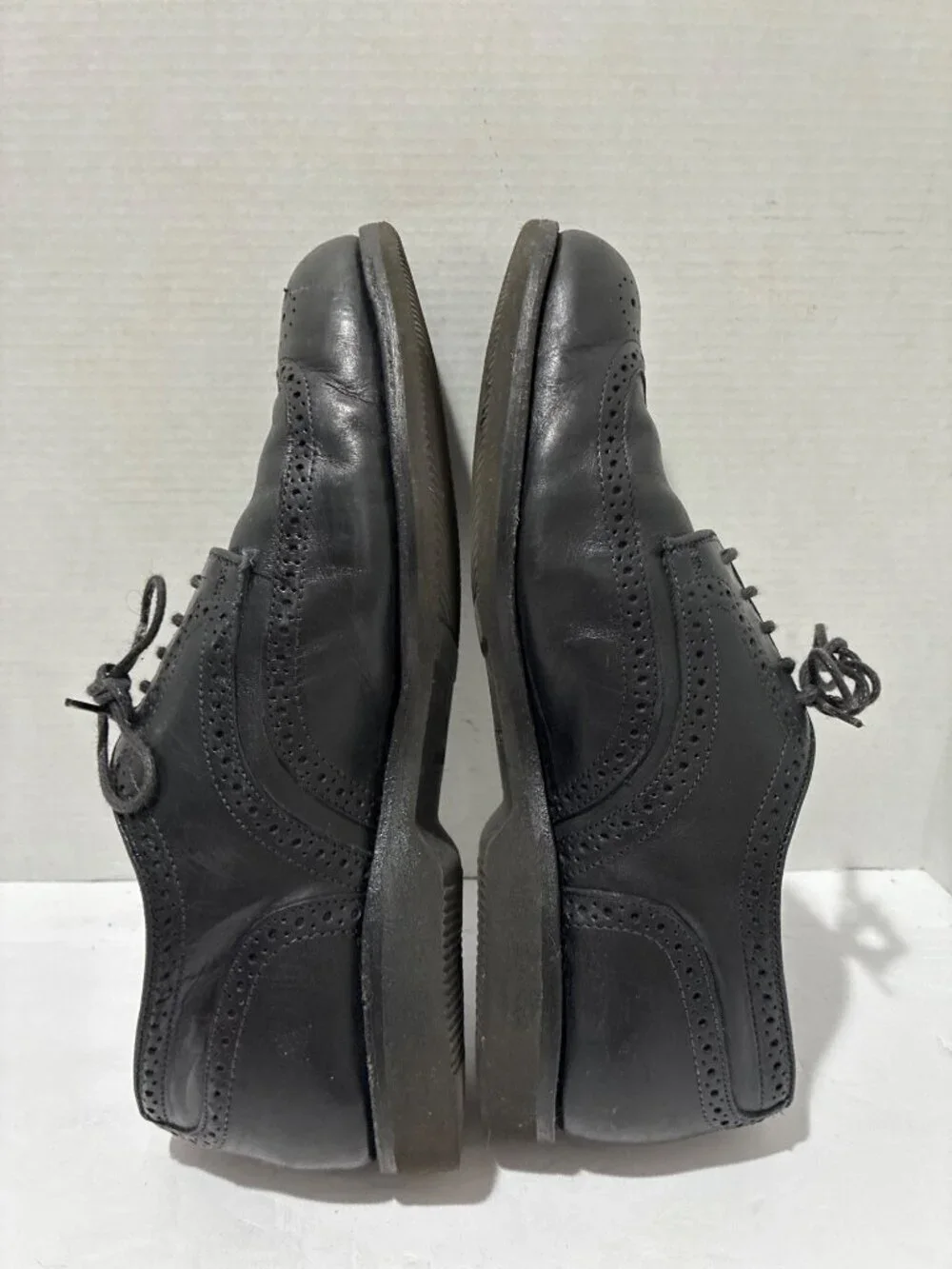 Allen Edmonds Road Warrior Men’s 9 Black Wing Tip Brogue Derby Dress Shoes